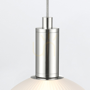 PALMAS small pendant lamp - 1 light source - Polished nickel QUINTIESSE small 5