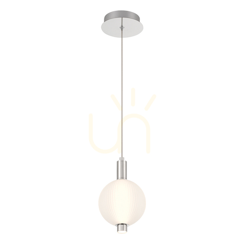 Check PALMAS small pendant lamp - 1 light source - Polished nickel QUINTIESSE