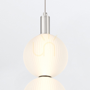 Palams small pendant lamp - 2 light sources - Polished nickel QUINTIESSE 5 Palams small pendant lamp - 2 light sources - Polished nickel QUINTIESSE small 5