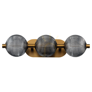 Wall Light Quintiesse Palmas 3 Light Brushed Gold LED 27W 3000K IP44 small 7