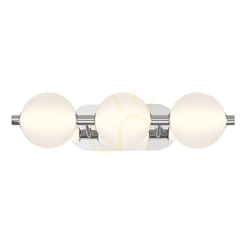 Check PALMAS wall lamp - 3 light sources - Polished nickel QUINTIESSE