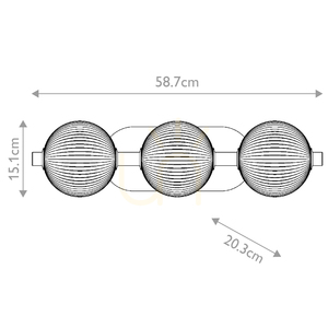 PALMAS wall lamp - 3 light sources - Polished nickel QUINTIESSE 2 PALMAS wall lamp - 3 light sources - Polished nickel QUINTIESSE small 2