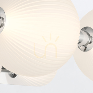 PALMAS wall lamp - 3 light sources - Polished nickel QUINTIESSE 4 PALMAS wall lamp - 3 light sources - Polished nickel QUINTIESSE small 4