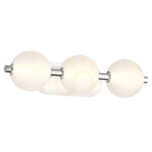 Check PALMAS wall lamp - 3 light sources - Polished nickel QUINTIESSE