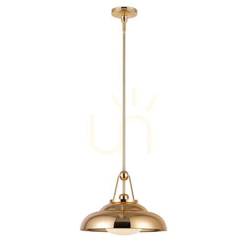 Check PALMETTO pendant lamp - 1 light source - Polished brass QUINTIESSE