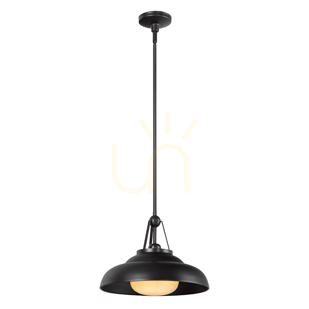 PALMETTO pendant lamp - 1 light source - Urban brown QUINTIESSE