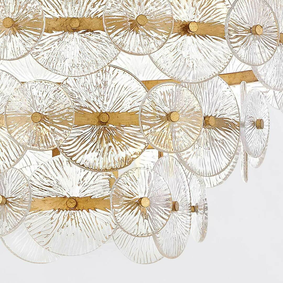View RENE chandelier - 16 light sources - Purple brass QUINTIESSE RENE chandelier - 16 light sources - Purple brass QUINTIESSE