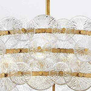 RENE chandelier - 6 light sources - Purple brass QUINTIESSE small 3