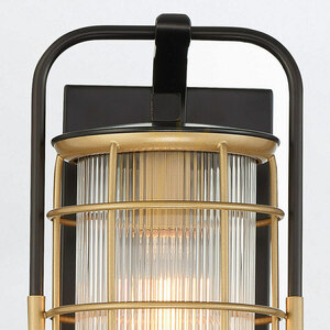 Small wall lantern RIVAMAR - 1 light source - Brown and gold QUINTIESSE 3 Small wall lantern RIVAMAR - 1 light source - Brown and gold QUINTIESSE small 3