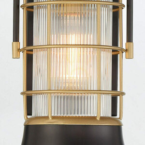 Small wall lantern RIVAMAR - 1 light source - Brown and gold QUINTIESSE 5 Small wall lantern RIVAMAR - 1 light source - Brown and gold QUINTIESSE small 5