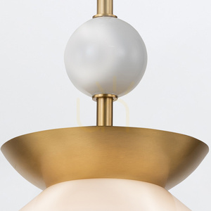 SAUCER medium pendant lamp - 1 light source - Aged brass QUINTIESSE 3 SAUCER medium pendant lamp - 1 light source - Aged brass QUINTIESSE small 3