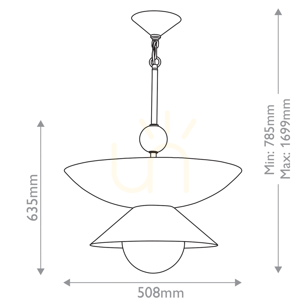 Preview SAUCER large pendant lamp - 4 light sources - Aged brass QUINTIESSE SAUCER large pendant lamp - 4 light sources - Aged brass QUINTIESSE