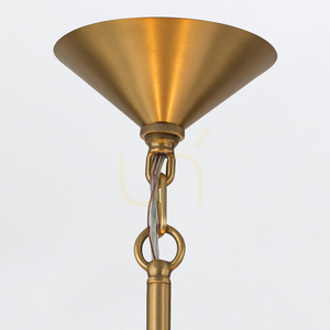 SAUCER large pendant lamp - 4 light sources - Aged brass QUINTIESSE 4 SAUCER large pendant lamp - 4 light sources - Aged brass QUINTIESSE small 4