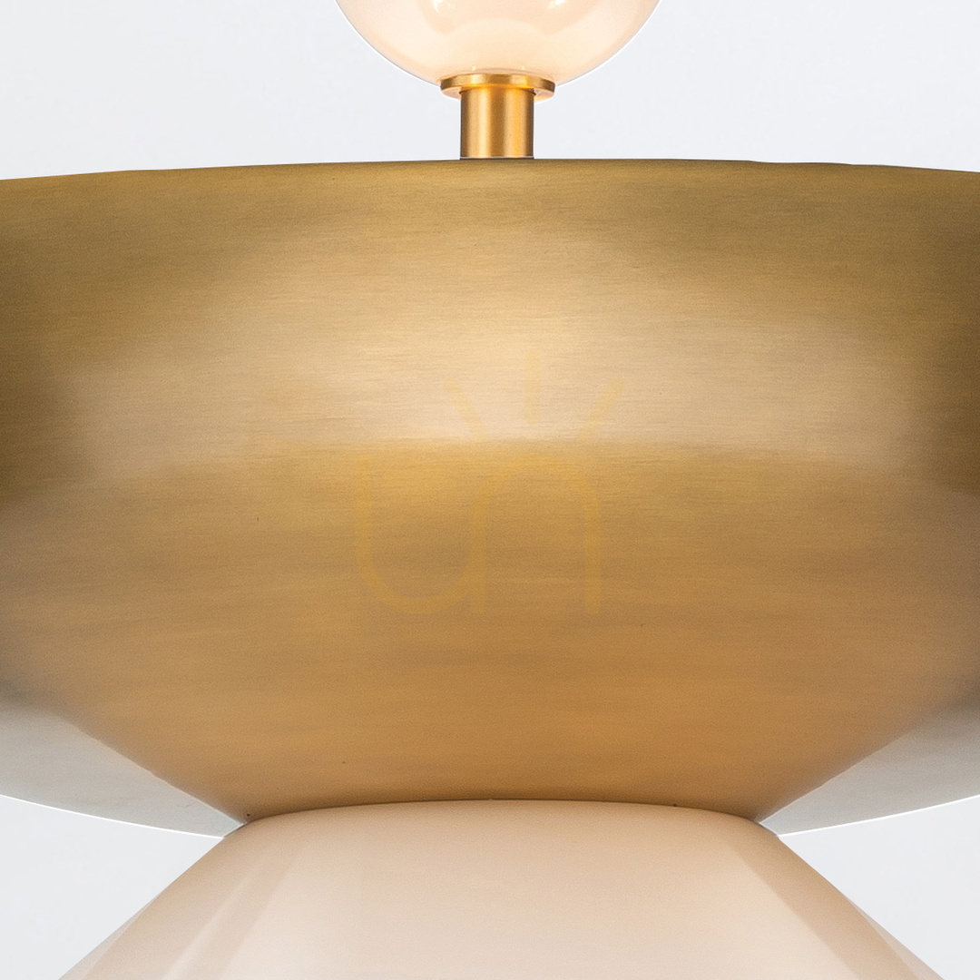 View SAUCER large pendant lamp - 4 light sources - Aged brass QUINTIESSE SAUCER large pendant lamp - 4 light sources - Aged brass QUINTIESSE