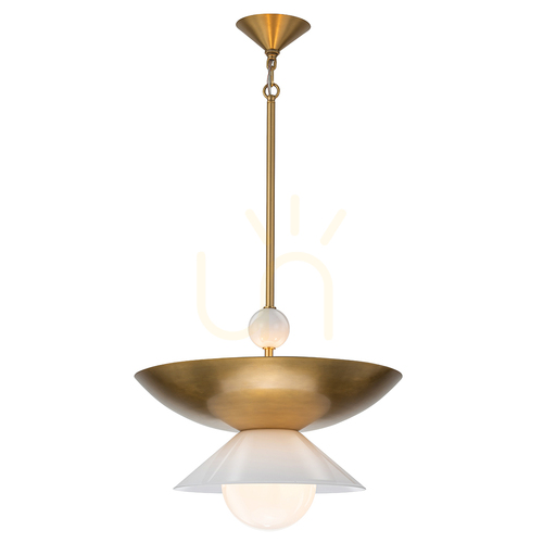 Check SAUCER large pendant lamp - 4 light sources - Aged brass QUINTIESSE