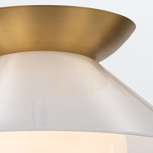 Check SAUCER Plafond - 1 light source - Aged brass QUINTIESSE