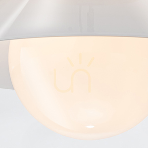 Quintiesse Saucer Flush Ceiling Light, Aged Brass, E27, Ø 36.6 cm small 3