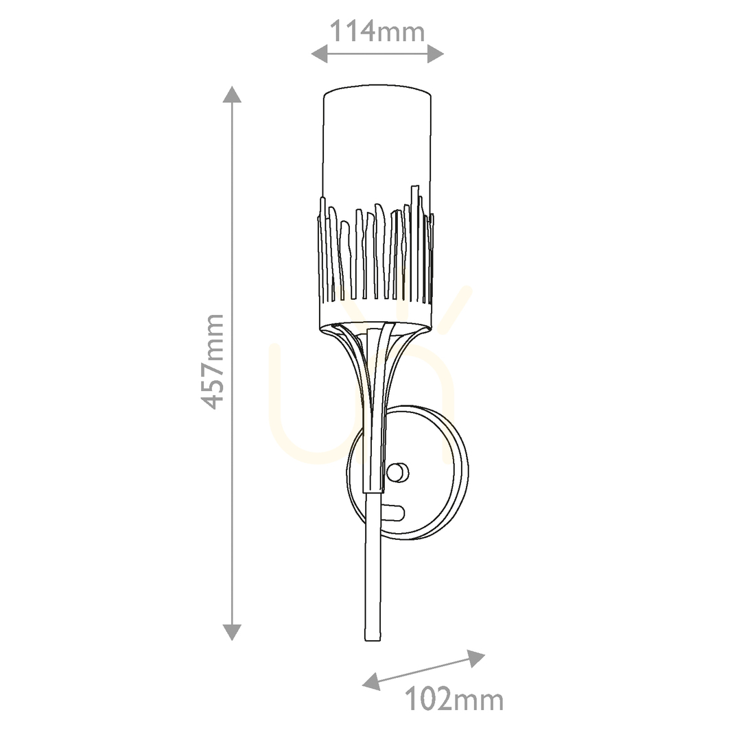 Preview SAWGRASS wall lamp - 1 light source - Petal gold QUINTIESSE SAWGRASS wall lamp - 1 light source - Petal gold QUINTIESSE