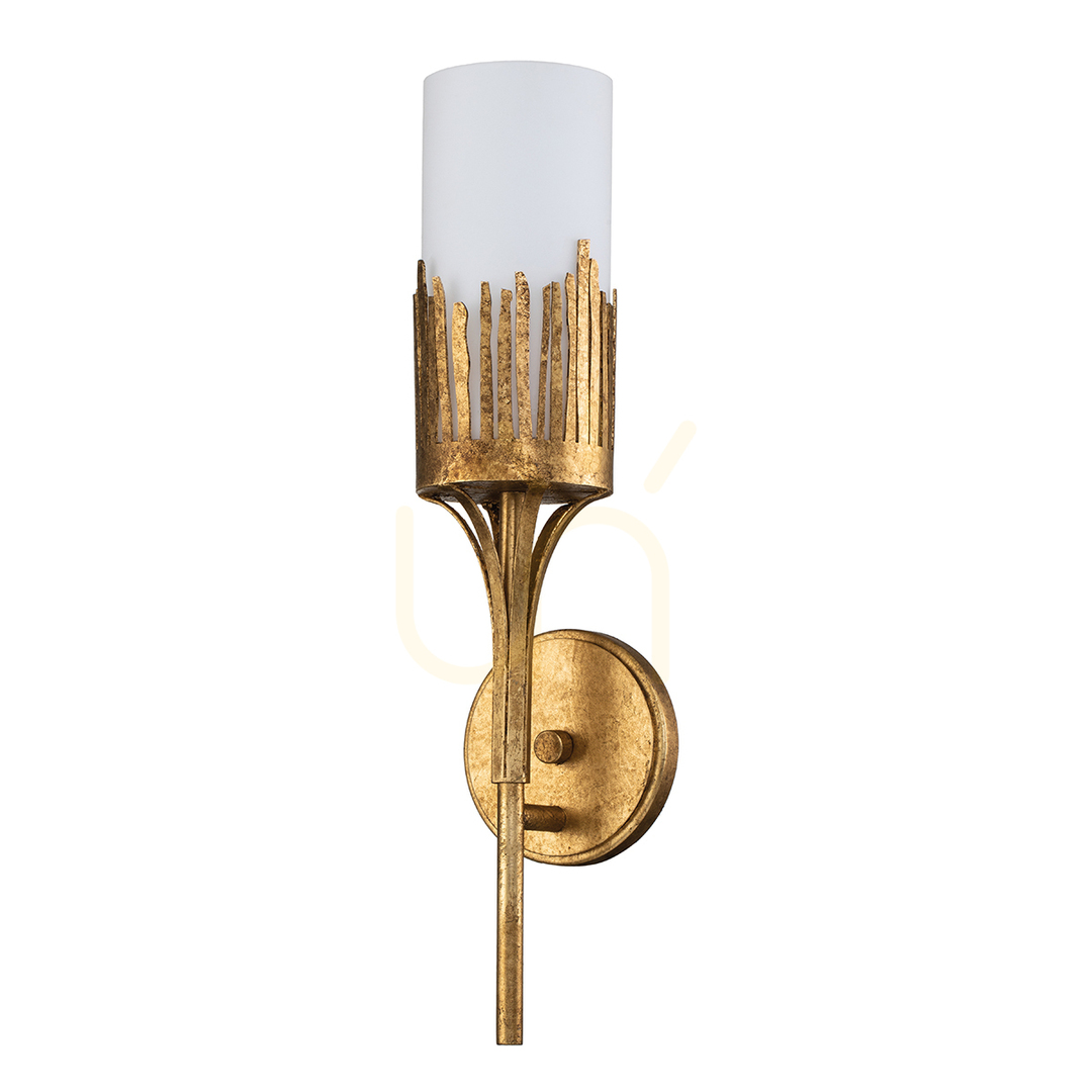 View SAWGRASS wall lamp - 1 light source - Petal gold QUINTIESSE SAWGRASS wall lamp - 1 light source - Petal gold QUINTIESSE