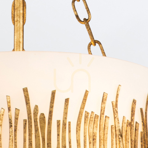 Check SAWGRASS pendant lamp - 3 light sources - Petal gold QUINTIESSE