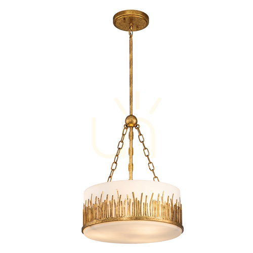 Check SAWGRASS pendant lamp - 3 light sources - Petal gold QUINTIESSE