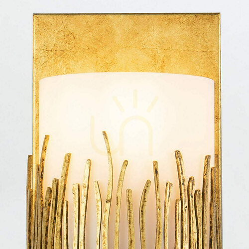 Check Quintiesse Sawgrass wall lamp gold leaf E14 IP44