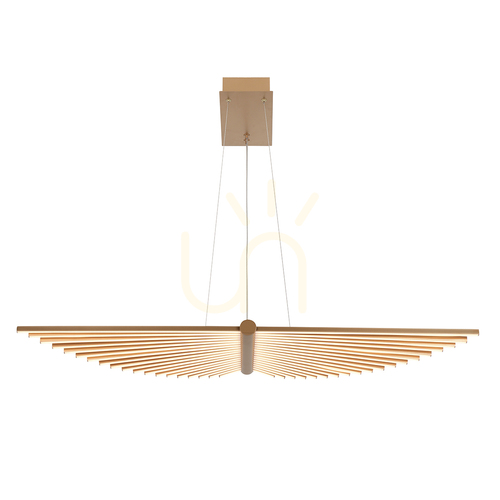 Check SERAPH chandelier - Brushed gold QUINTIESSE