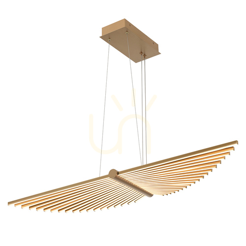 Check SERAPH chandelier - Brushed gold QUINTIESSE