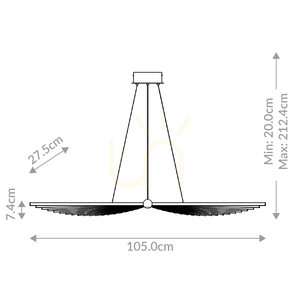 SERAPH chandelier - Matte black QUINTIESSE small 2