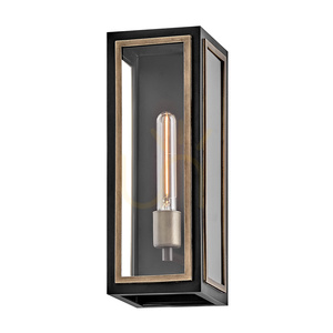SHAW wall lantern - 1 light source - Black, oxidized bronze QUINTIESSE small 1