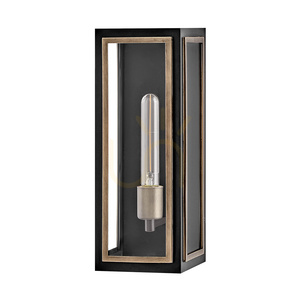 SHAW wall lantern - 1 light source - Black, oxidized bronze QUINTIESSE small 8