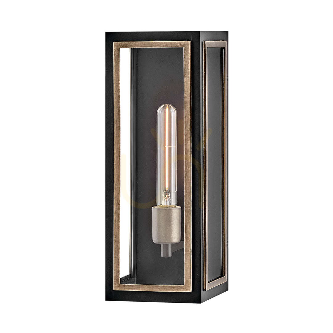 SHAW wall lantern - 1 light source - Black, oxidized bronze QUINTIESSE