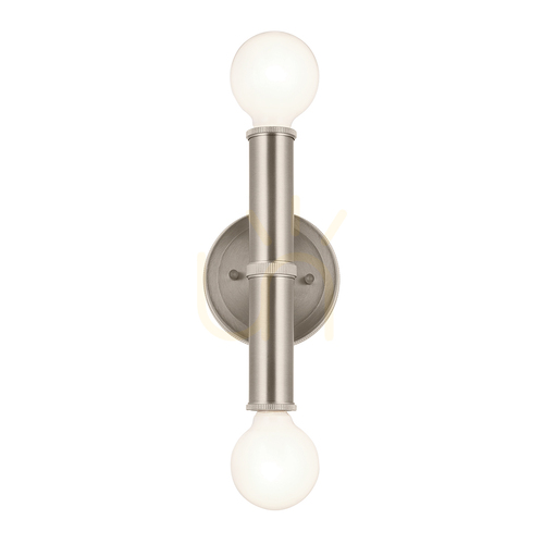 Check TORCHE wall lamp - 2 light sources - Brushed nickel QUINTIESSE