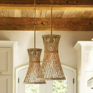 Quintiesse TWYLA Rattan Pendant Lamp Burnished Gold E27 30.5 cm small 8