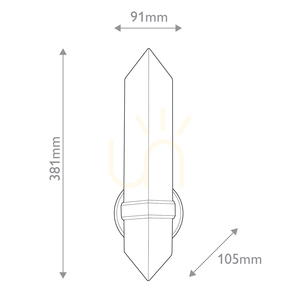 VALENCIA wall lamp - 1 light source - Urban brown QUINTIESSE small 2