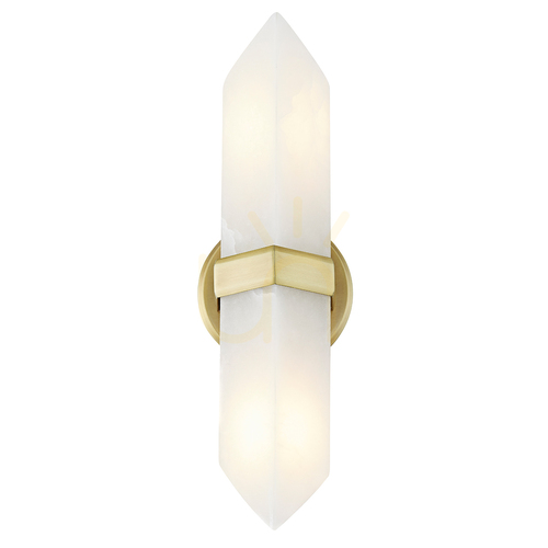 Check VALENCIA wall lamp - 2 light sources - Vintage brass QUINTIESSE
