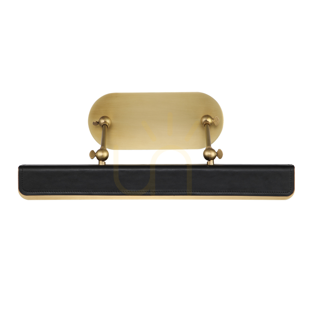 View Medium LED VALISE Picture - Vintage brass, tuxedo leather QUINTIESSE Medium LED VALISE Picture - Vintage brass, tuxedo leather QUINTIESSE