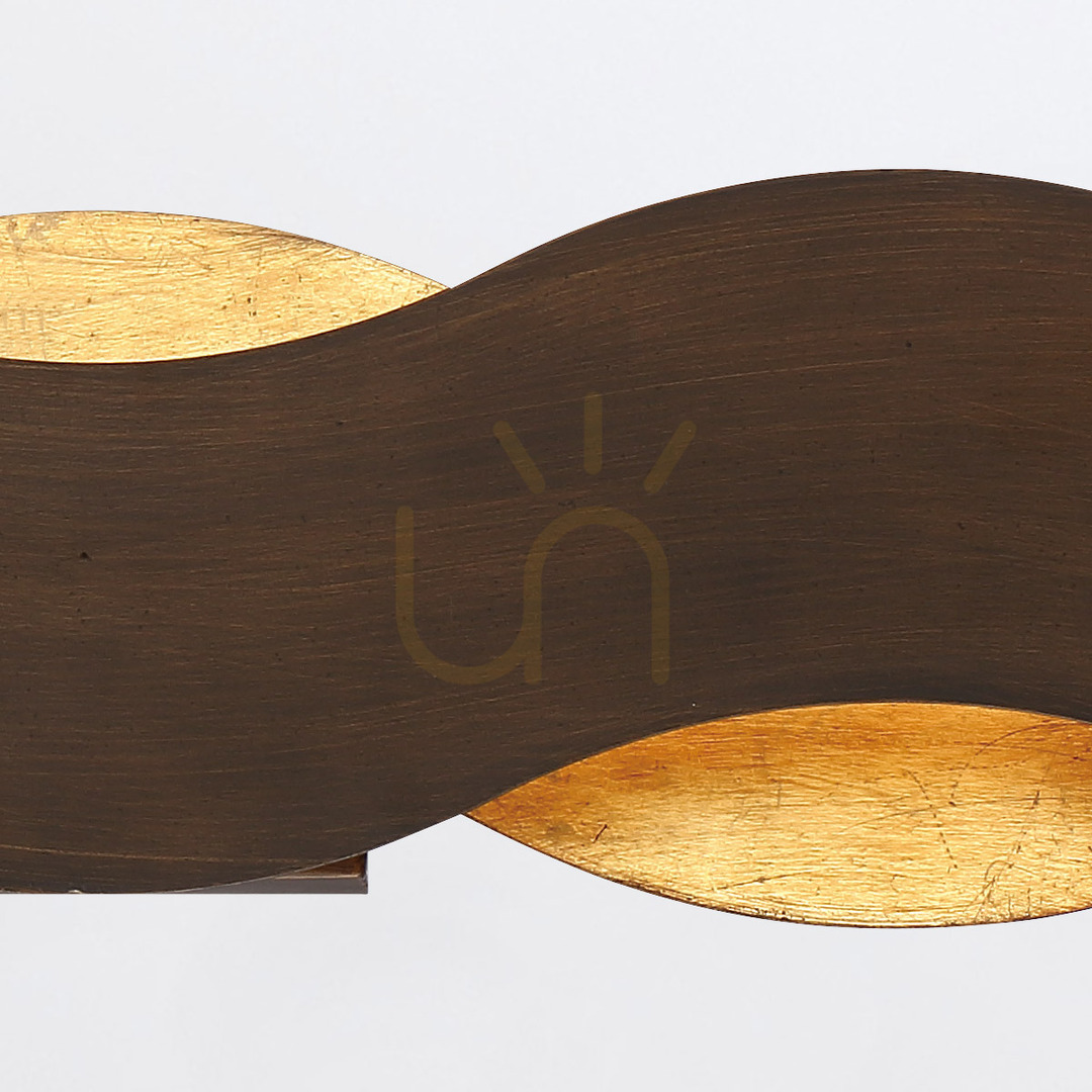 View VAUGHAN wall lamp - Brown and gold QUINTIESSE VAUGHAN wall lamp - Brown and gold QUINTIESSE