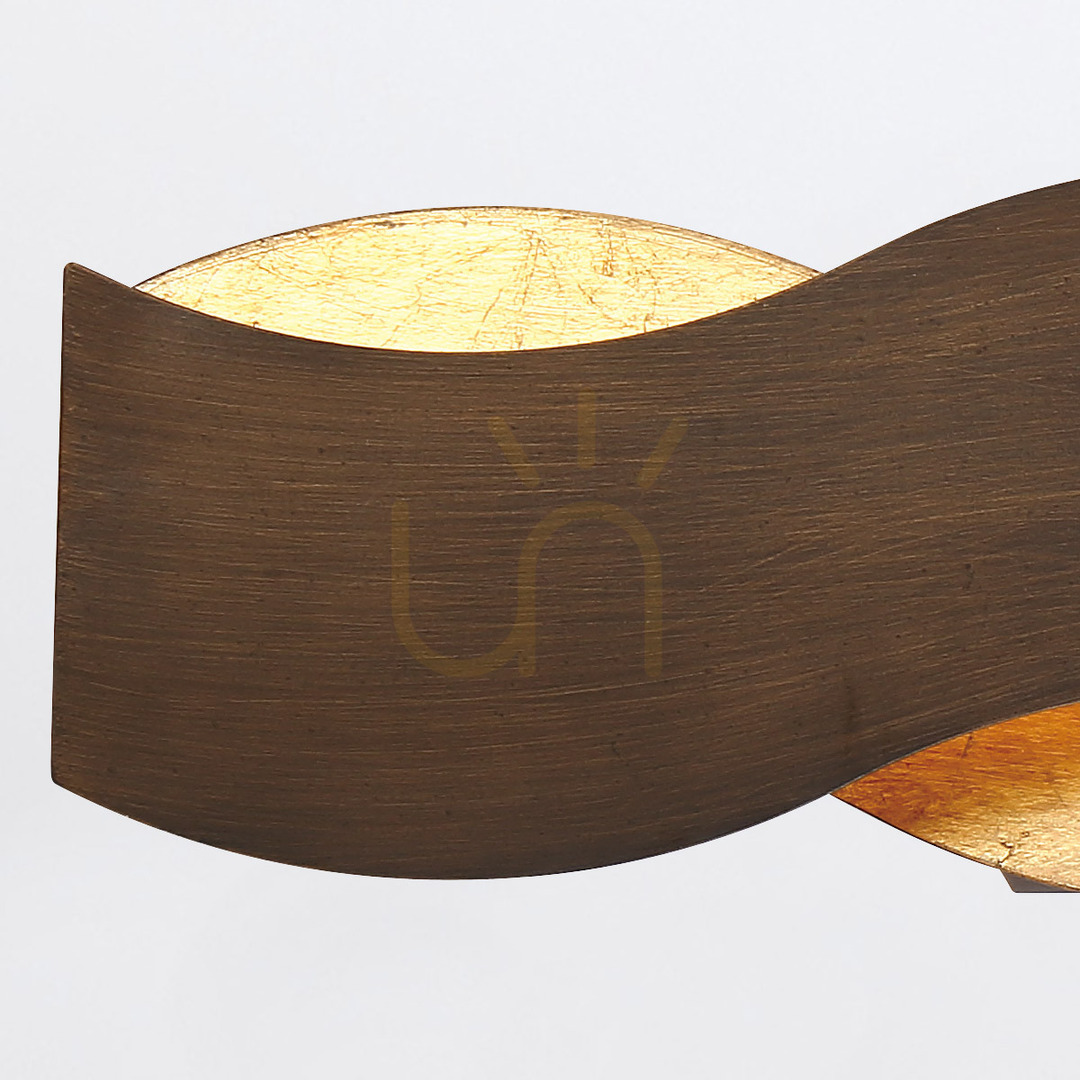 Display VAUGHAN wall lamp - Brown and gold QUINTIESSE VAUGHAN wall lamp - Brown and gold QUINTIESSE