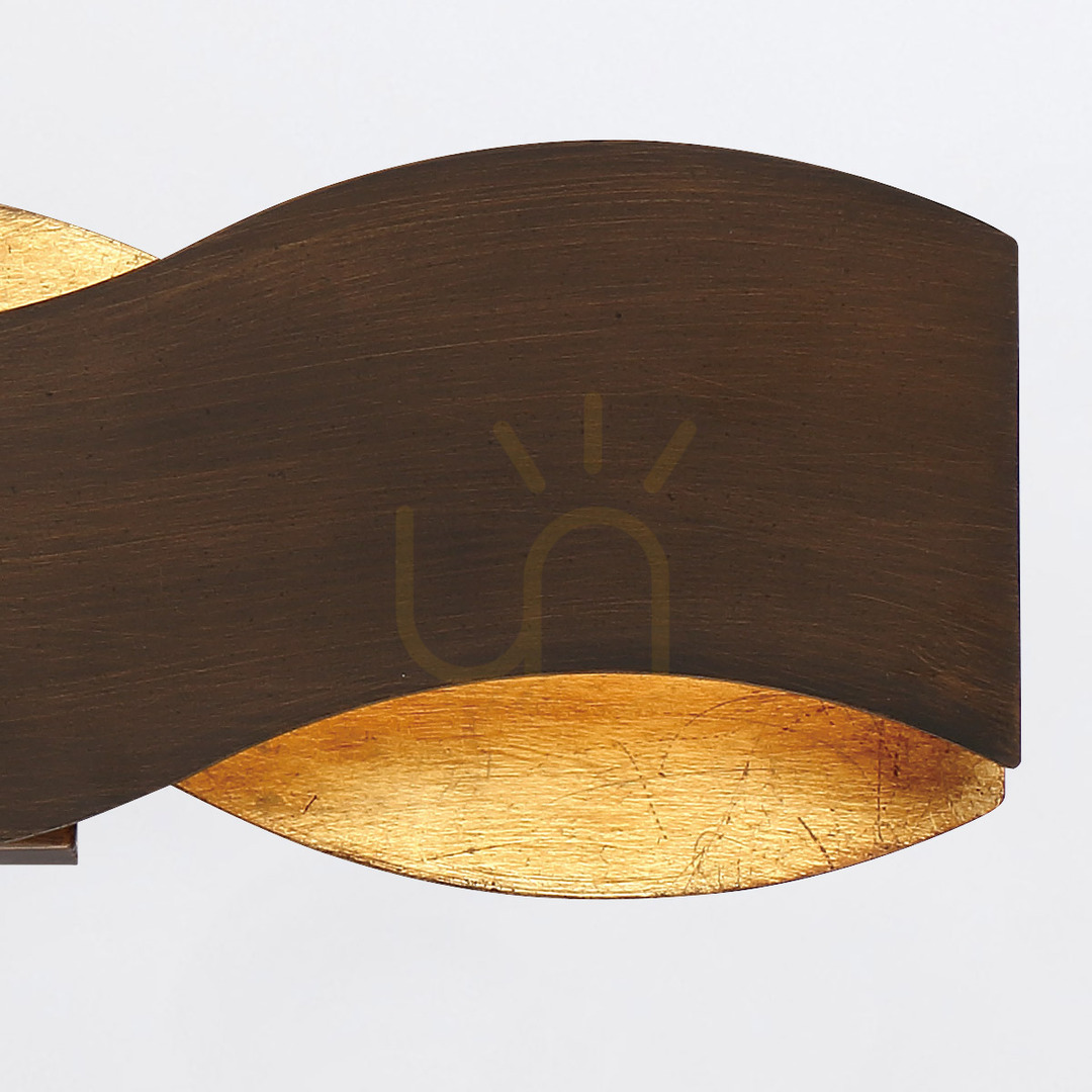 Check VAUGHAN wall lamp - Brown and gold QUINTIESSE VAUGHAN wall lamp - Brown and gold QUINTIESSE