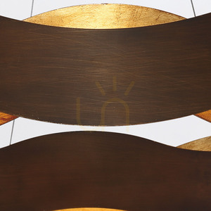 Large VAUGHAN chandelier - Brown and gold QUINTIESSE 3 Large VAUGHAN chandelier - Brown and gold QUINTIESSE small 3