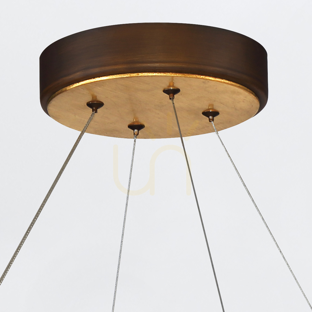 Show Large VAUGHAN chandelier - Brown and gold QUINTIESSE Large VAUGHAN chandelier - Brown and gold QUINTIESSE