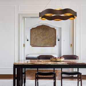 Large VAUGHAN chandelier - Brown and gold QUINTIESSE 6 Large VAUGHAN chandelier - Brown and gold QUINTIESSE small 6