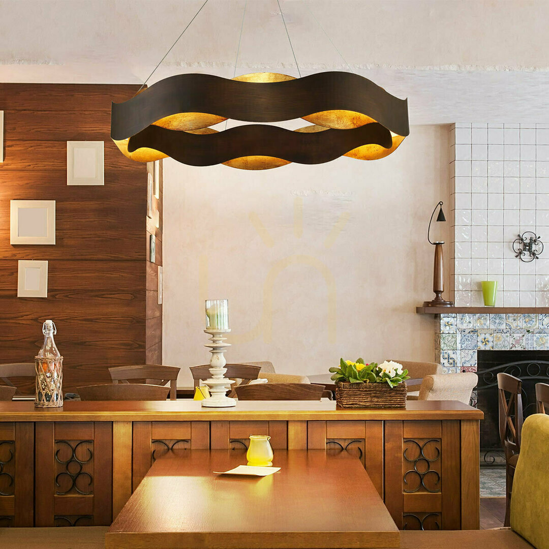 Preview Large VAUGHAN chandelier - Brown and gold QUINTIESSE Large VAUGHAN chandelier - Brown and gold QUINTIESSE