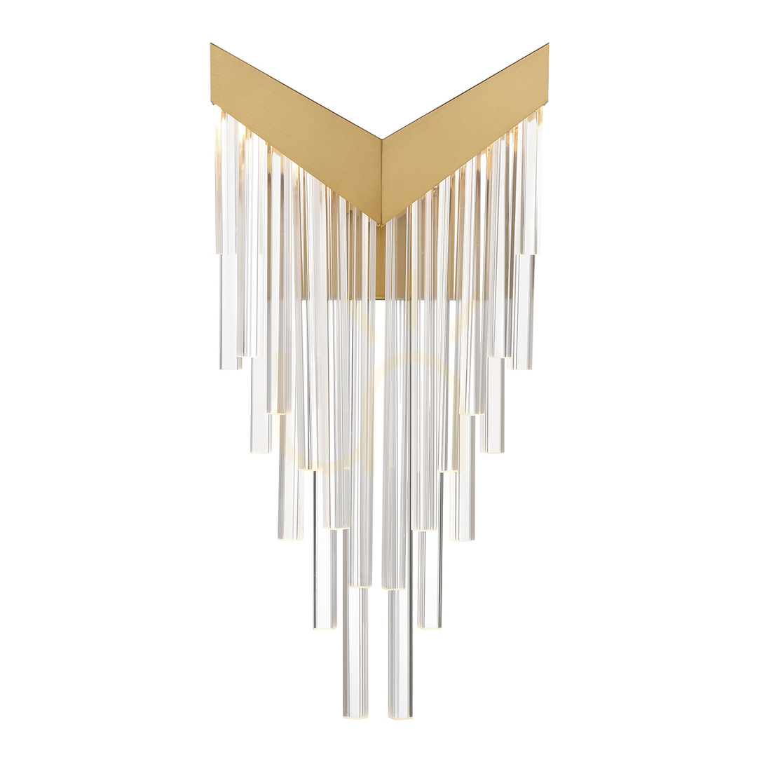 View VIVIEN wall lamp - Brushed gold QUINTIESSE VIVIEN wall lamp - Brushed gold QUINTIESSE