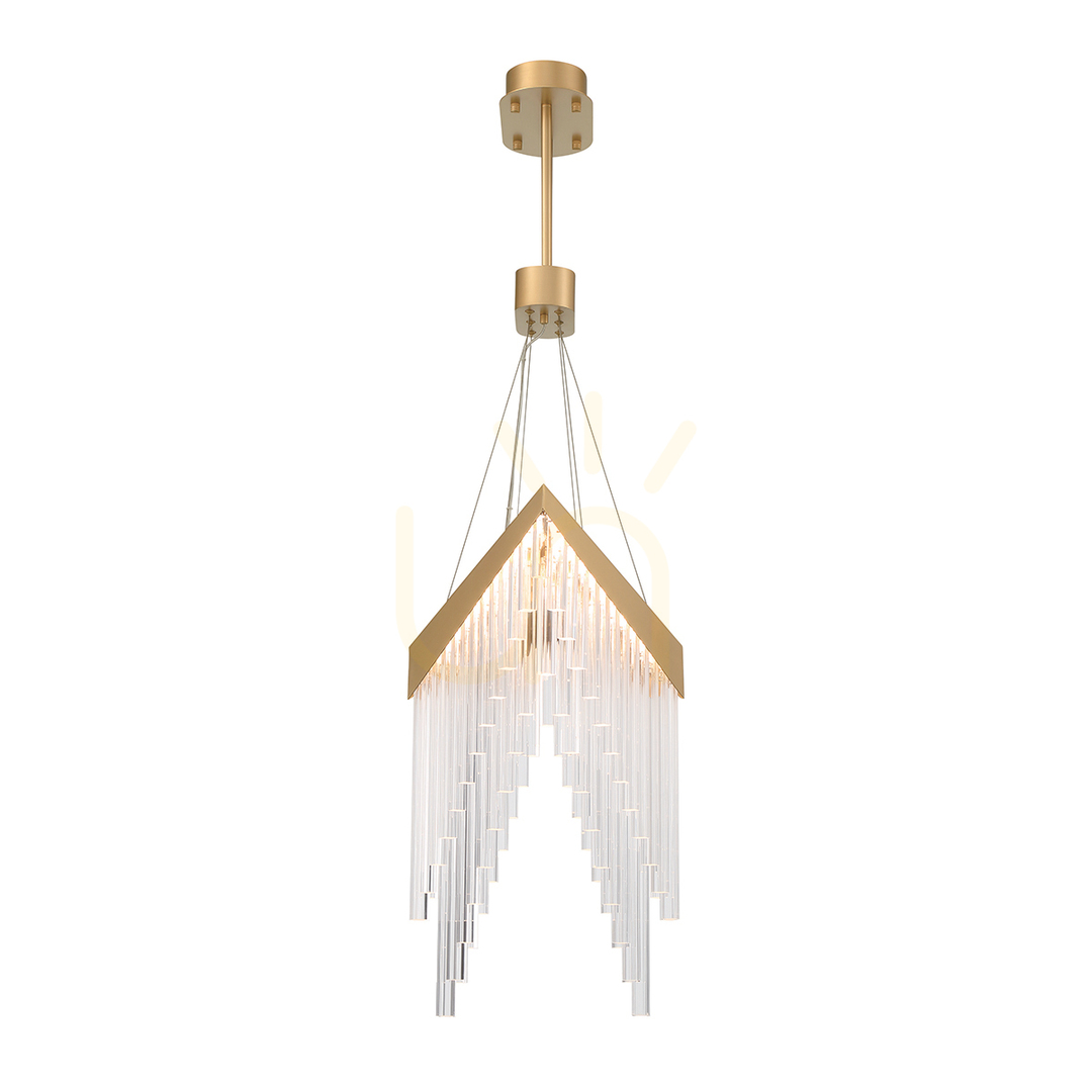 Display VIVIEN chandelier - Brushed gold QUINTIESSE VIVIEN chandelier - Brushed gold QUINTIESSE