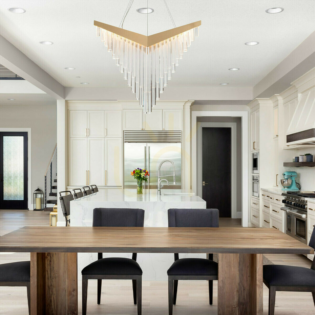 Show VIVIEN chandelier - Brushed gold QUINTIESSE VIVIEN chandelier - Brushed gold QUINTIESSE