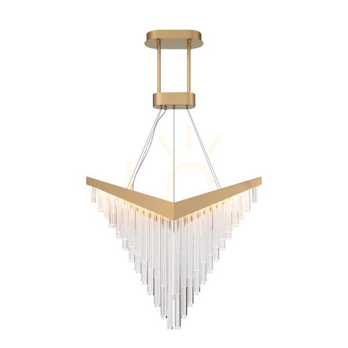 Check VIVIEN chandelier - Brushed gold QUINTIESSE