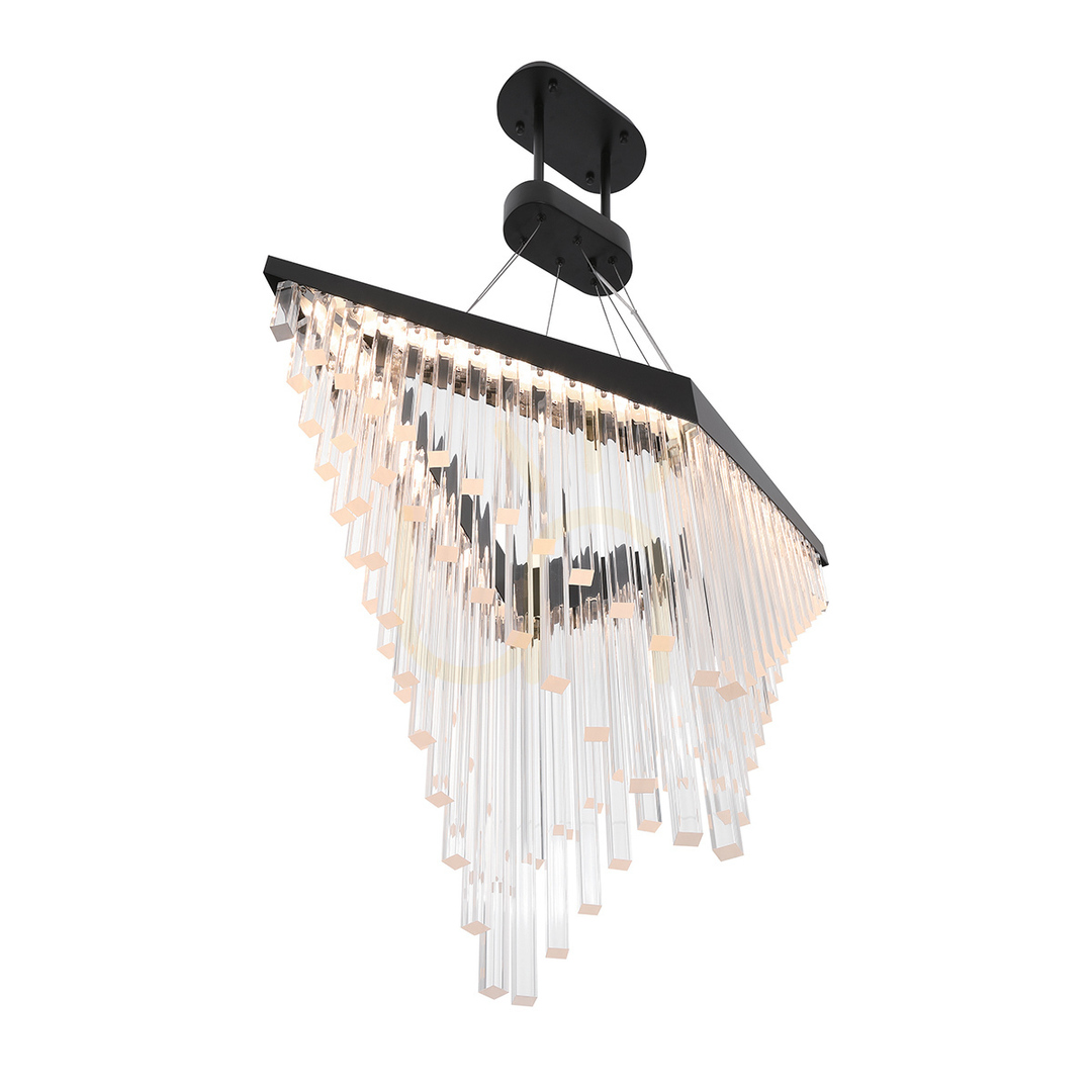 Show VIVIEN chandelier - Matte black QUINTIESSE VIVIEN chandelier - Matte black QUINTIESSE