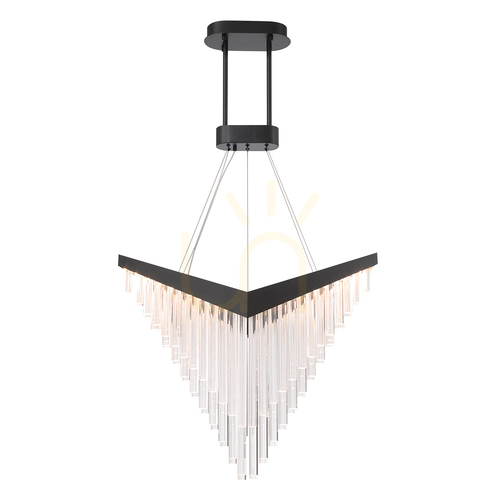 Check VIVIEN chandelier - Matte black QUINTIESSE
